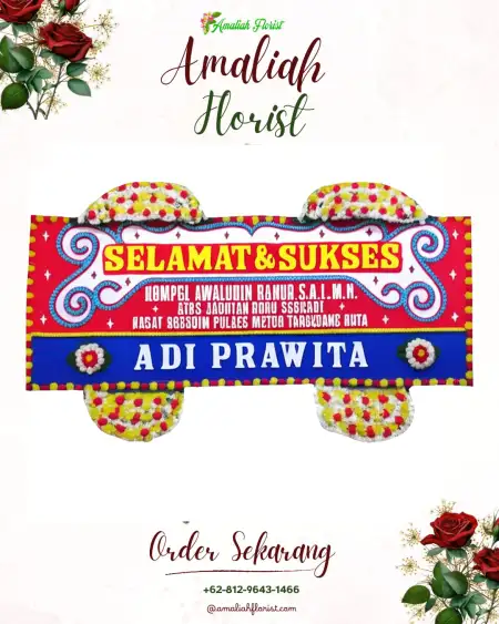 Papan Bunga Ucapan Selamat Namo Buaya